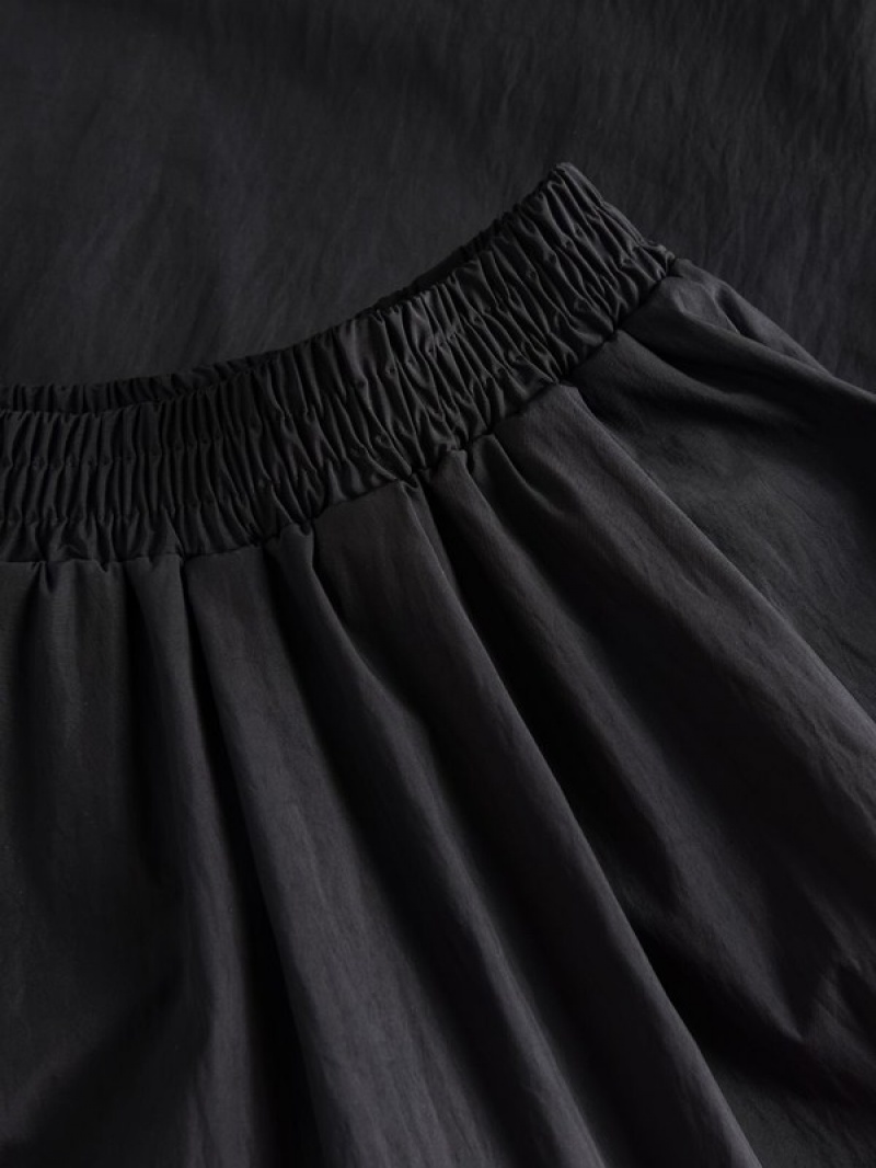 Black Reserved Maxi Women's Skirts | HJZG-90687