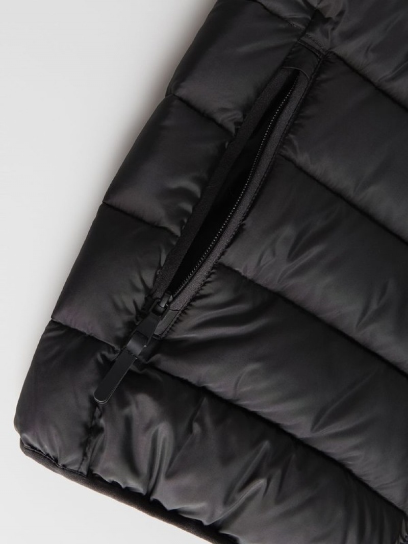 Black Reserved Quilted Men's Jackets | NEZT-26340