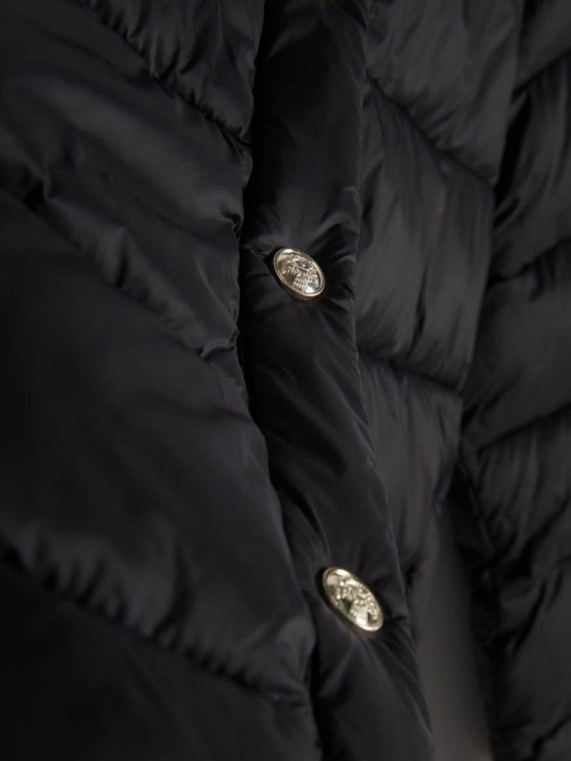 Black Reserved Quilted Women's Jackets | BHCY-61749