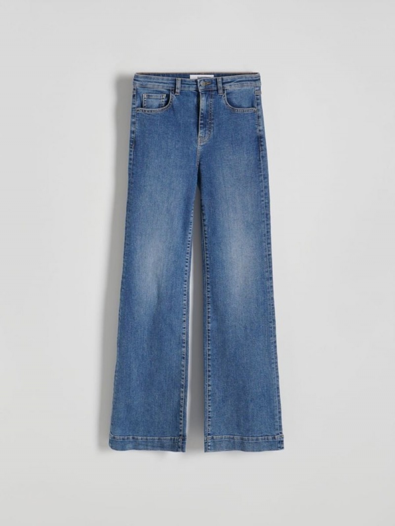 Blue Reserved Bootcut Women's Jeans | TYGF-89123