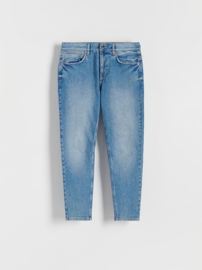 Blue Reserved Carrot Slim Men's Jeans | CONG-19467