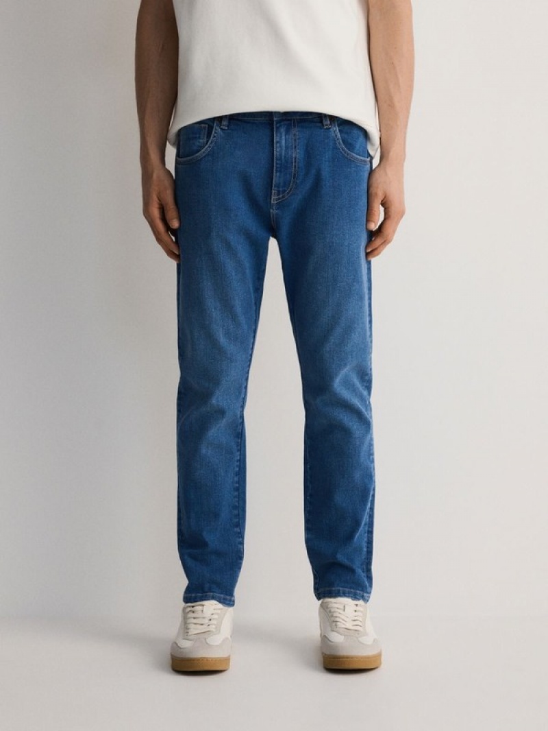 Blue Reserved Carrot Slim Men's Jeans | EGNO-06417