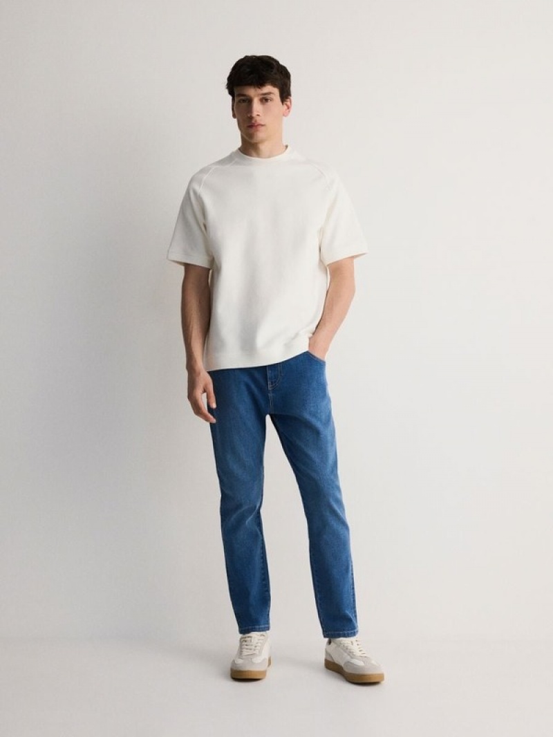 Blue Reserved Carrot Slim Men's Jeans | EGNO-06417