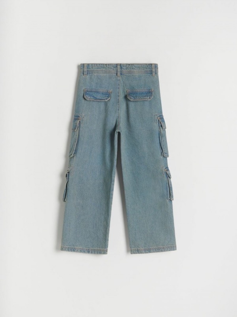 Blue Reserved Classic Boys' Jeans | QAIX-87140