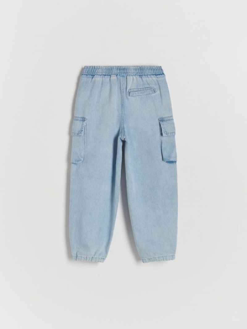 Blue Reserved Classic Boys' Jeans | UQIO-70256