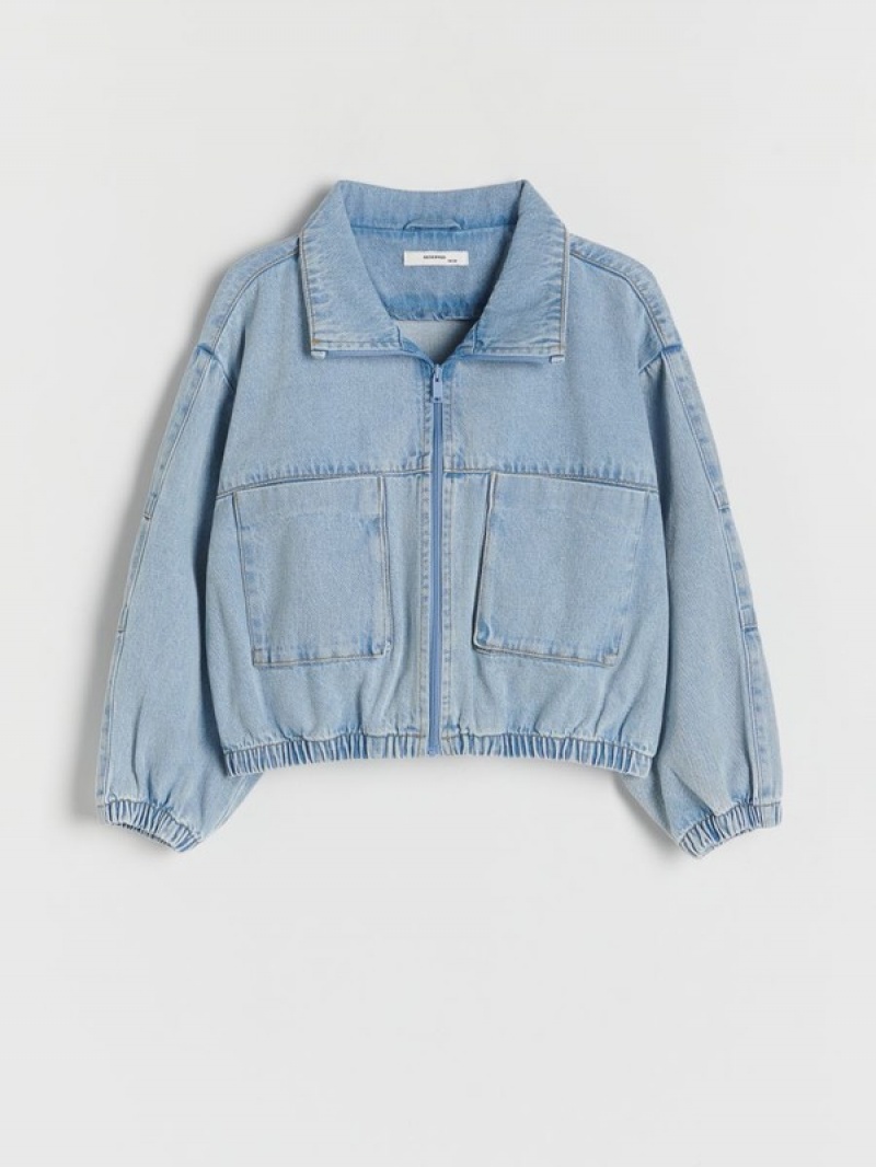 Blue Reserved Classic Girls' Jackets | UARS-96125