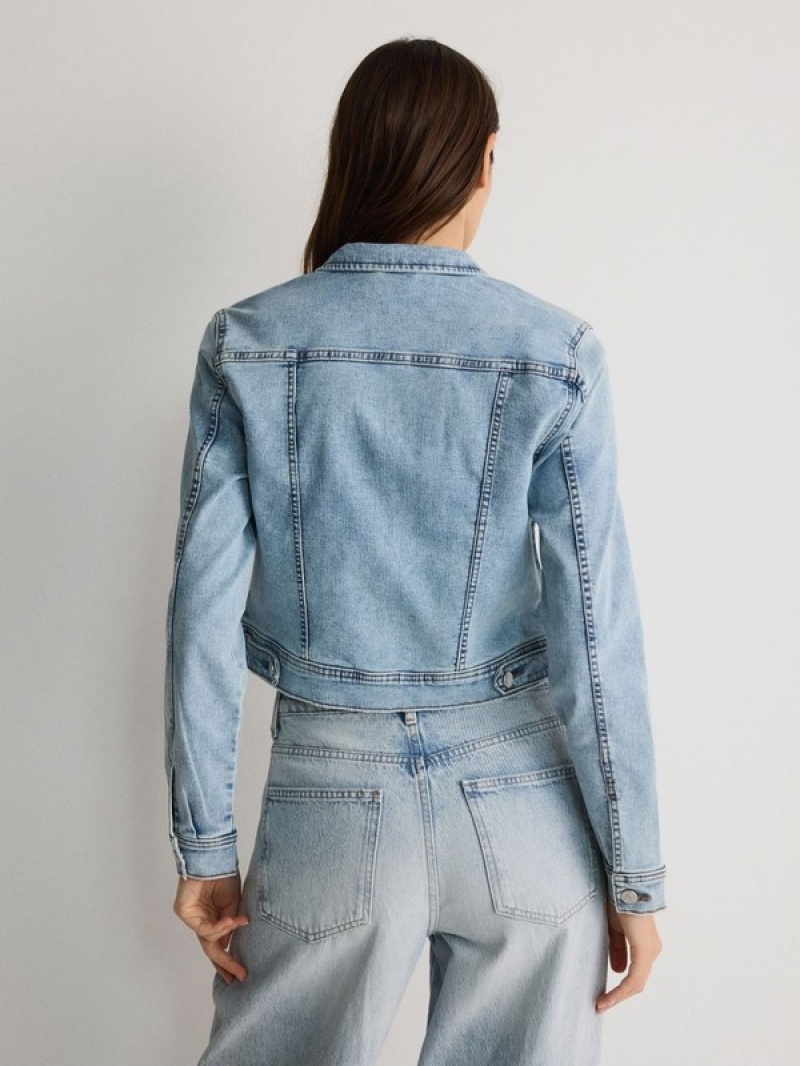 Blue Reserved Denim Women's Jackets | GTEX-52108