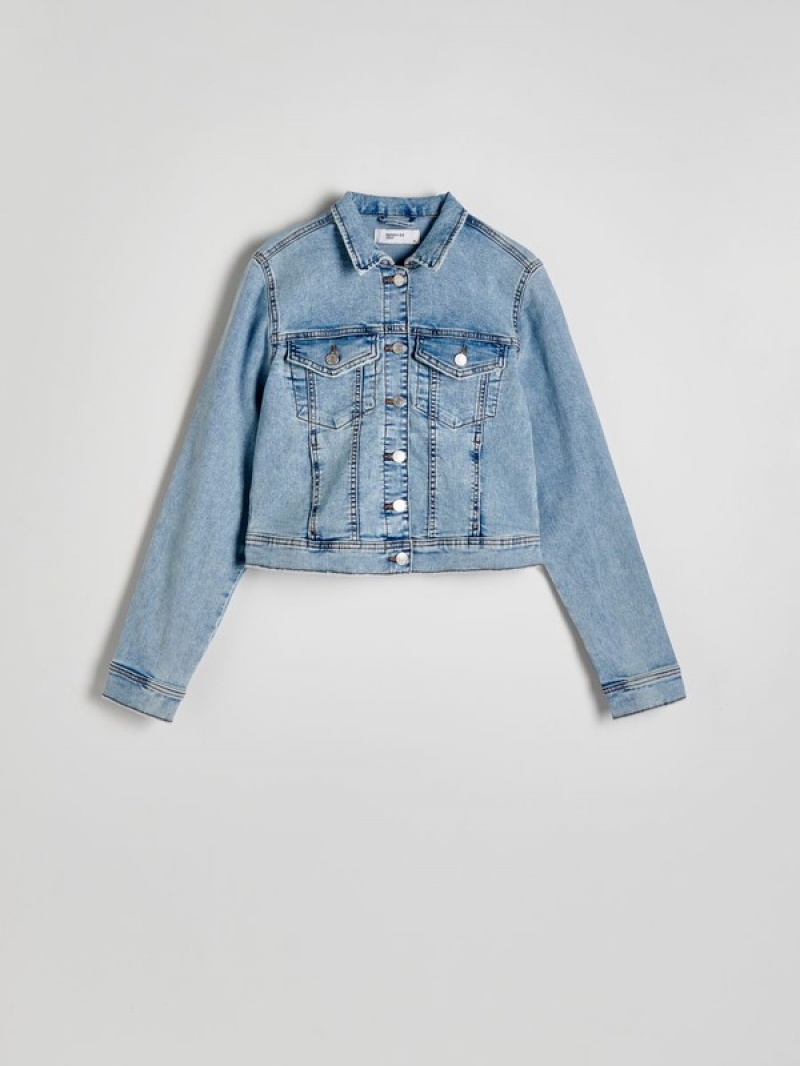 Blue Reserved Denim Women's Jackets | GTEX-52108