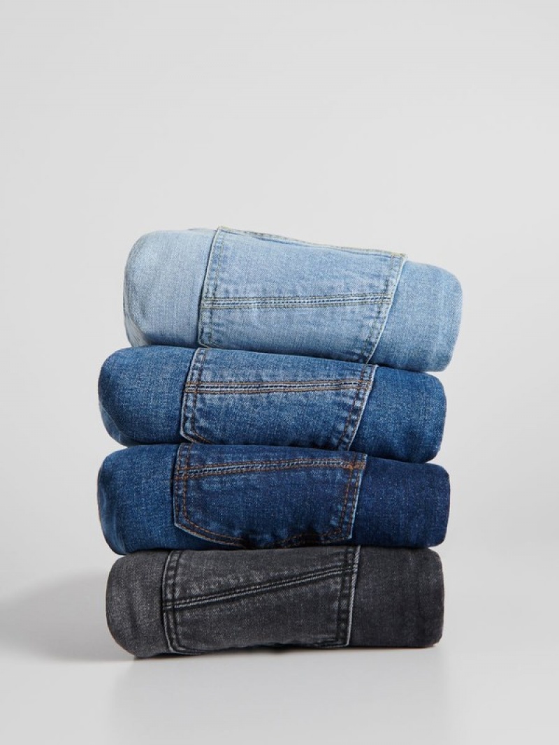 Blue Reserved Elastic Carrot Boys' Jeans | GTWO-05347