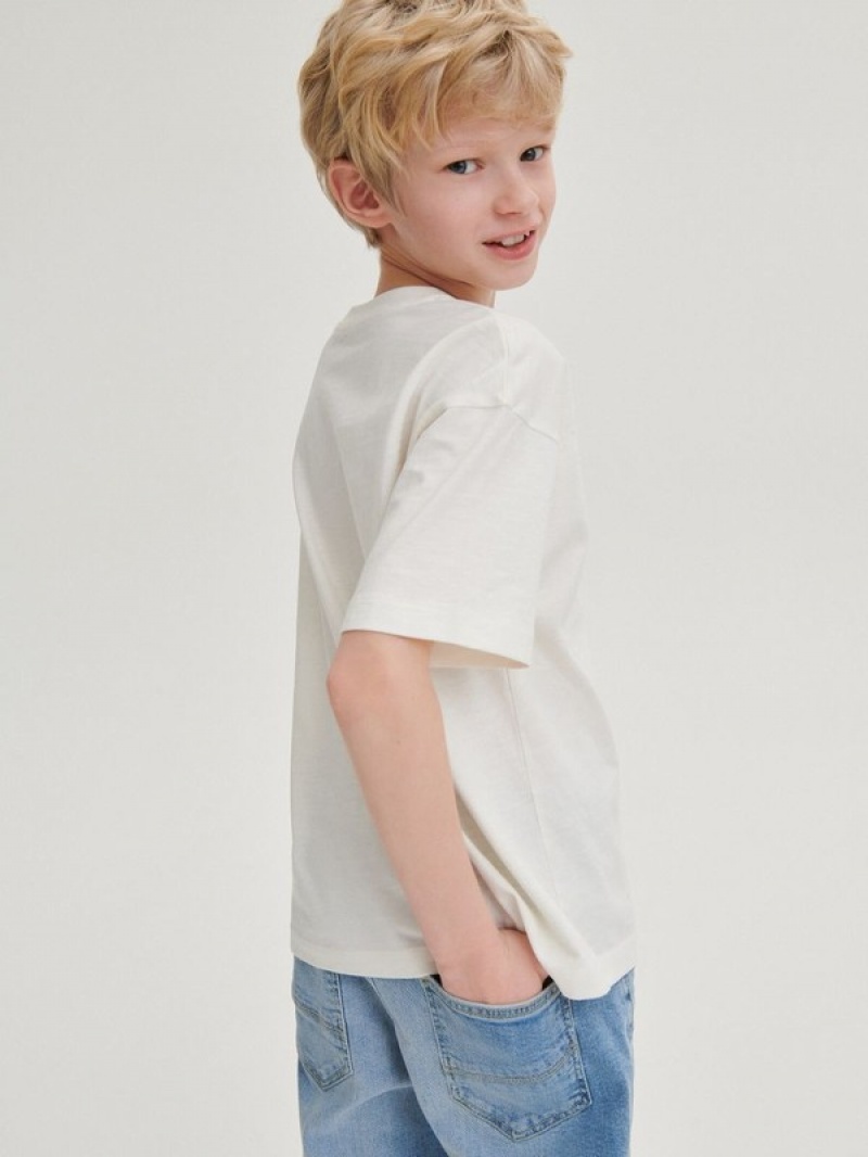 Blue Reserved Elastic Carrot Boys' Jeans | GTWO-05347