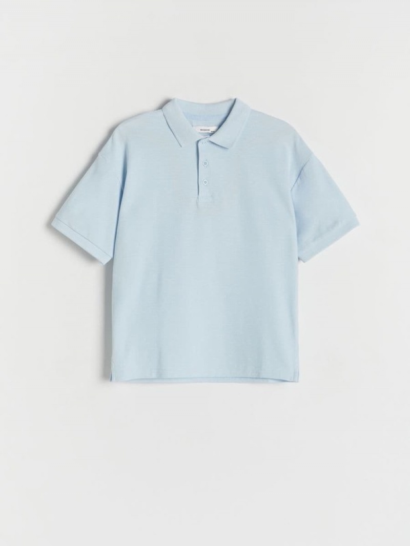 Blue Reserved Polo Boys' T-shirts | TRLY-47921