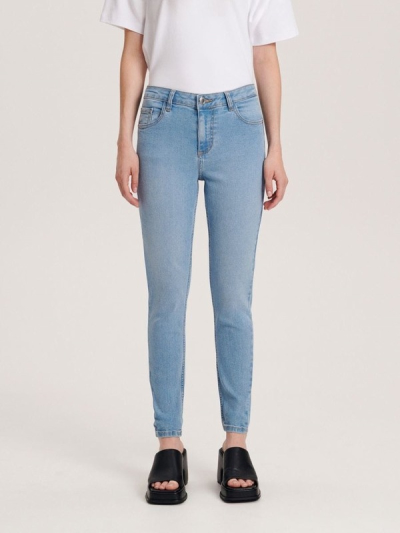 Blue Reserved Push Up Women's Jeans | GSLE-72984