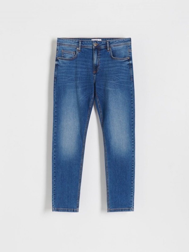 Blue Reserved Slimwash Effect Men's Jeans | SRYL-18246