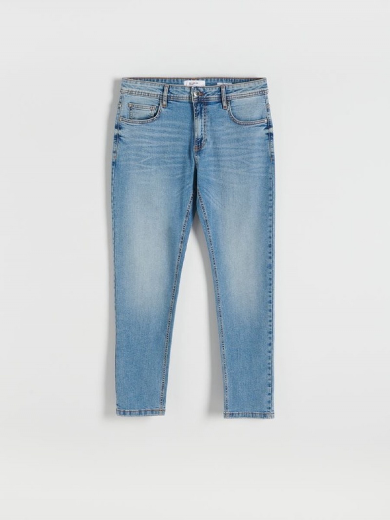 Blue Reserved Slimwash Effect Men's Jeans | YIJN-18524