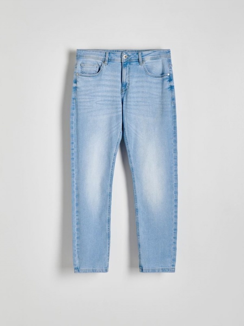 Blue Reserved Slimwash Effect Men's Jeans | RSLU-91420