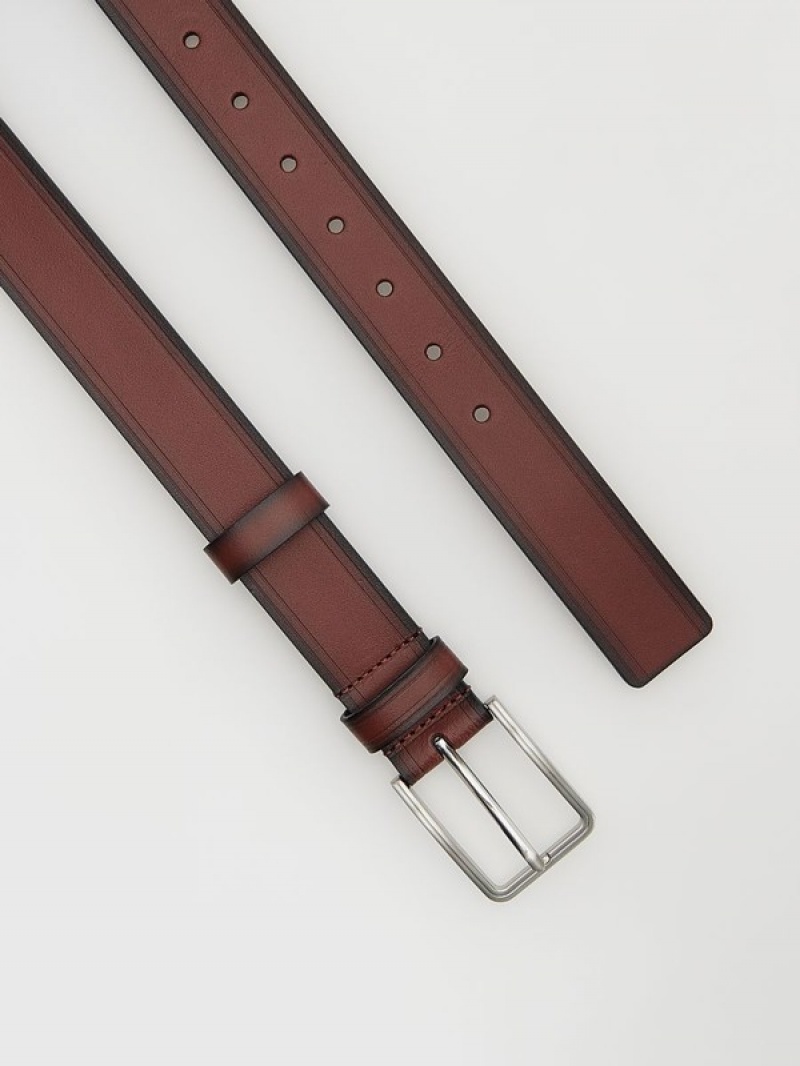 Brown Reserved Combined Materials Men's Belts | BRVJ-85926