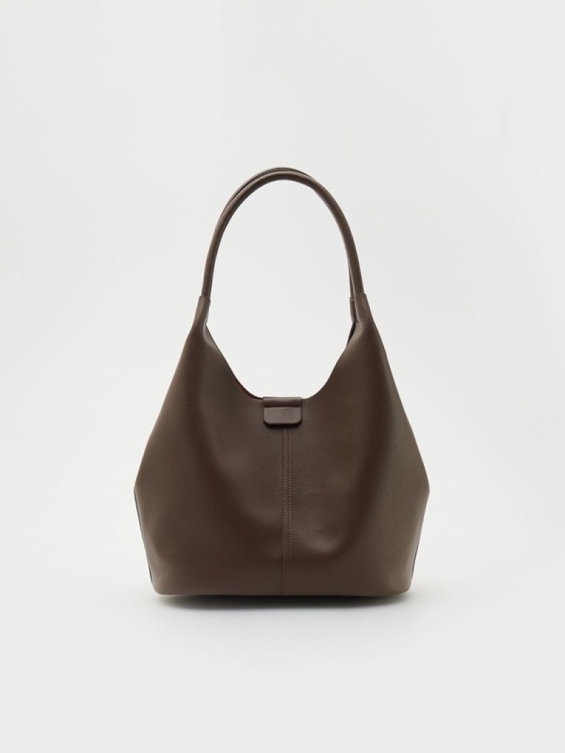 Brown Reserved Hobo Women's Bags | TMPF-06541