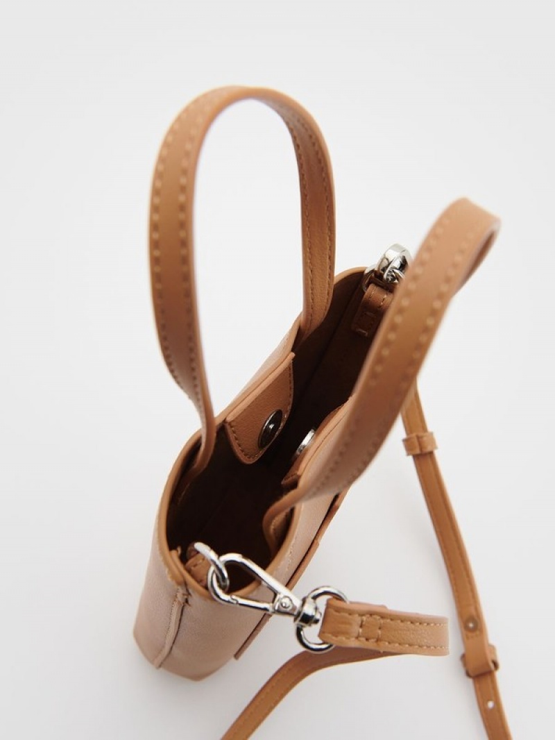 Brown Reserved Mini Women's Bags | ANHX-14206