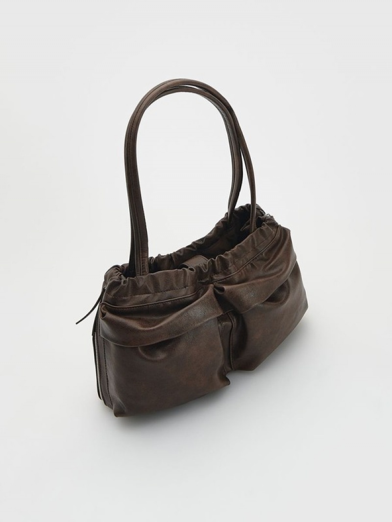 Brown Reserved Pockets Women's Bags | IGEW-80137