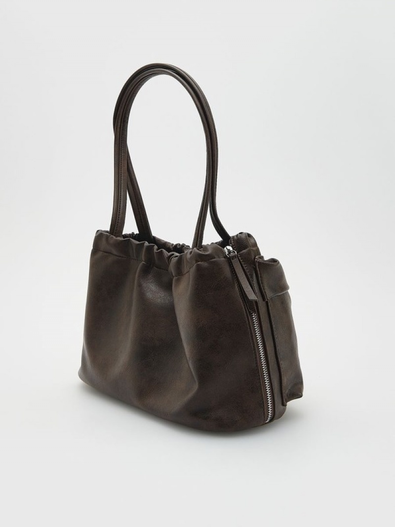 Brown Reserved Pockets Women's Bags | IGEW-80137