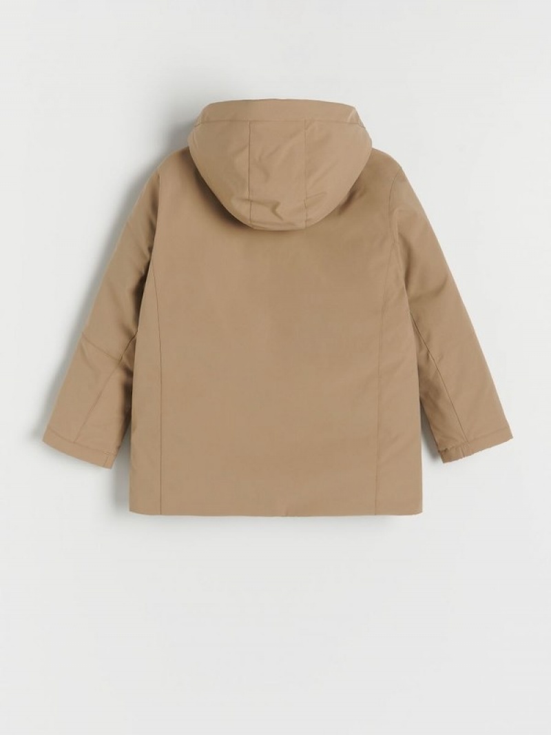 Brown Reserved Winterhood Boys' Jackets | BTGS-05134