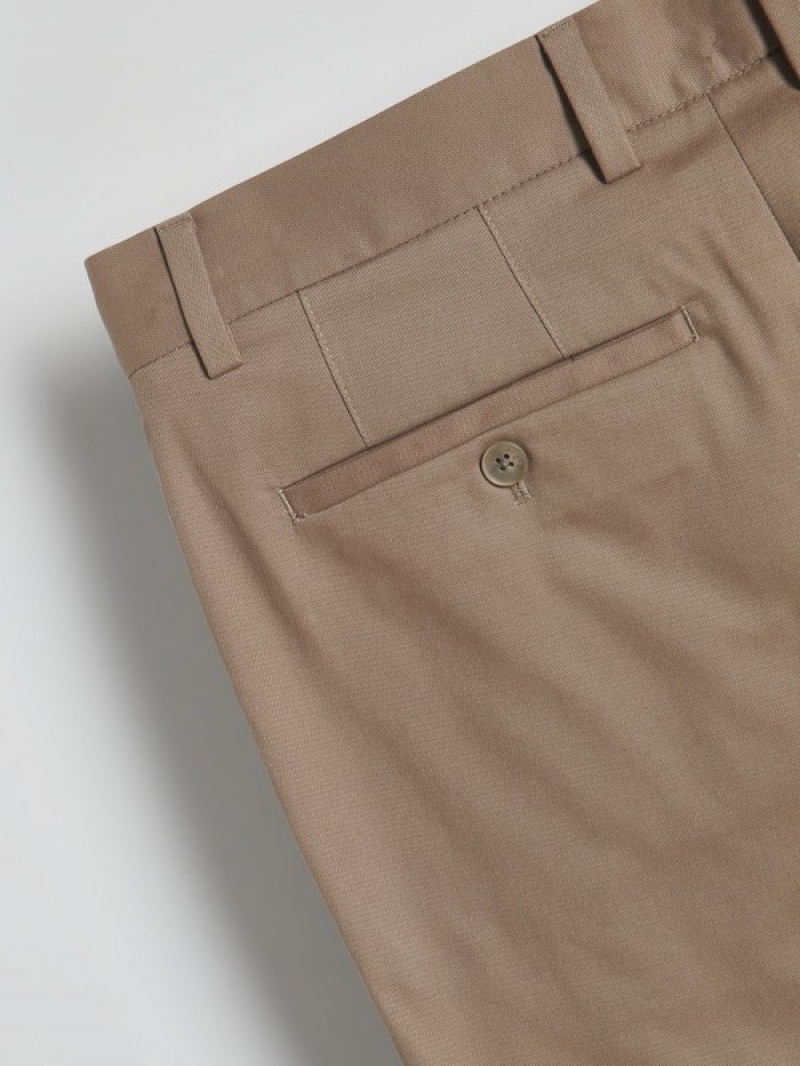 Coffee Reserved Chino Slim Fit Men's Trousers | DEZT-85012