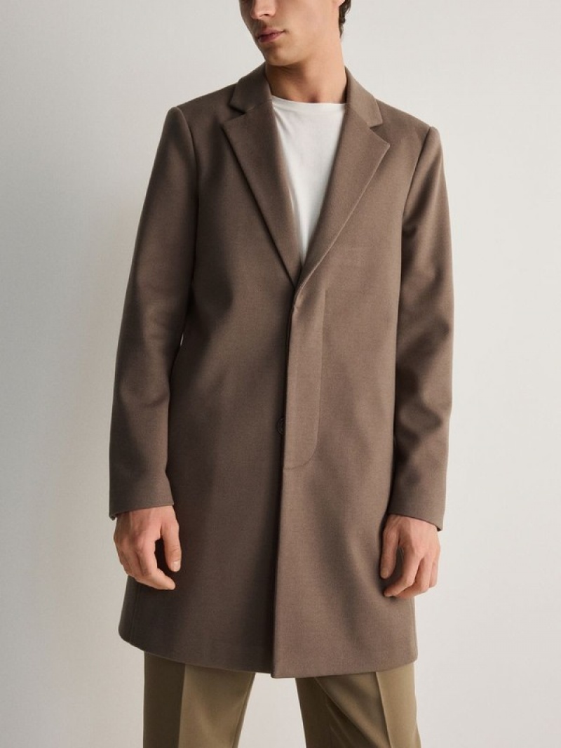 Coffee Reserved Classic Men's Coats | WXNJ-45821