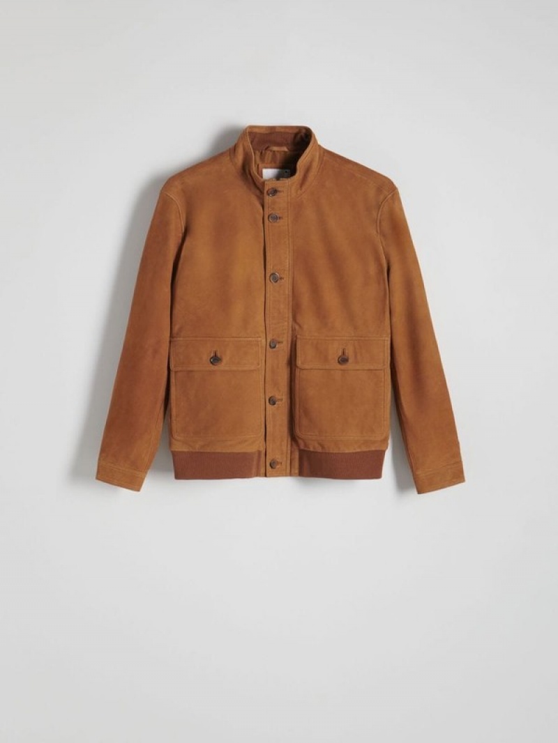 Copper Reserved Suedette Men's Jackets | DUNS-29635