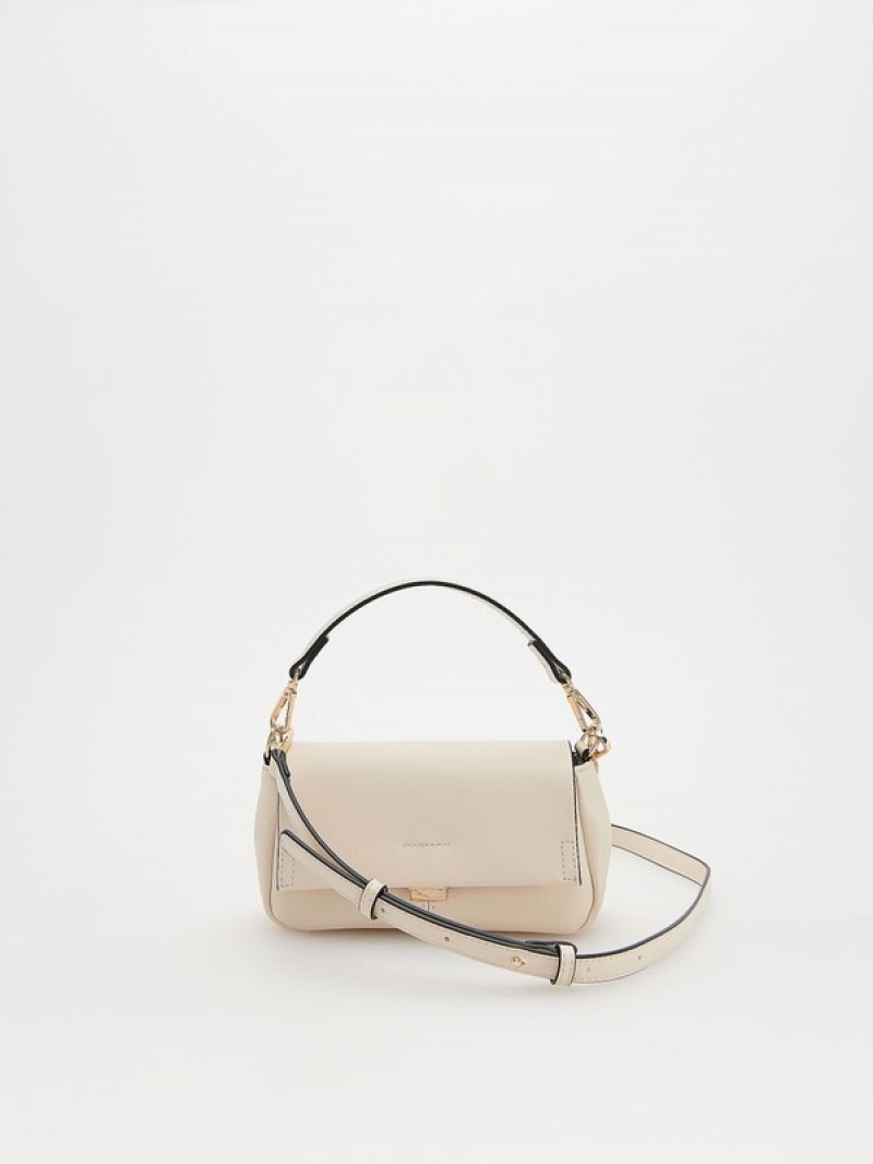 Cream Reserved Buckles Women's Bags | CHVQ-08625