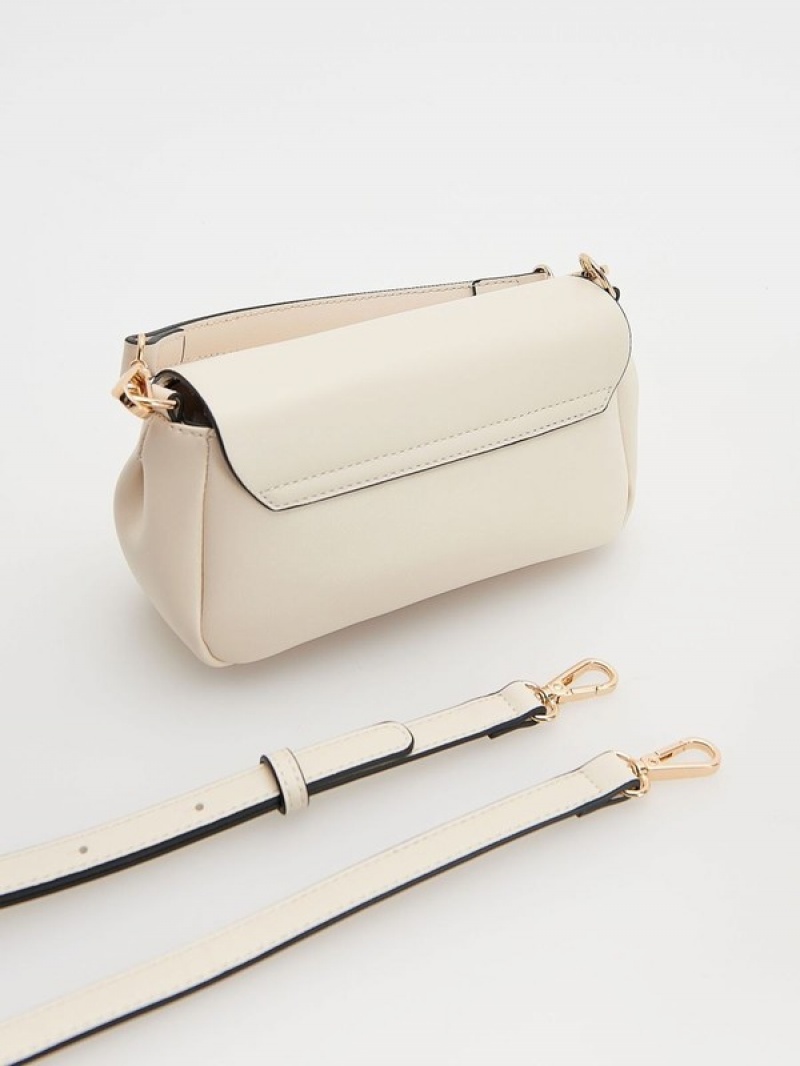 Cream Reserved Buckles Women's Bags | CHVQ-08625