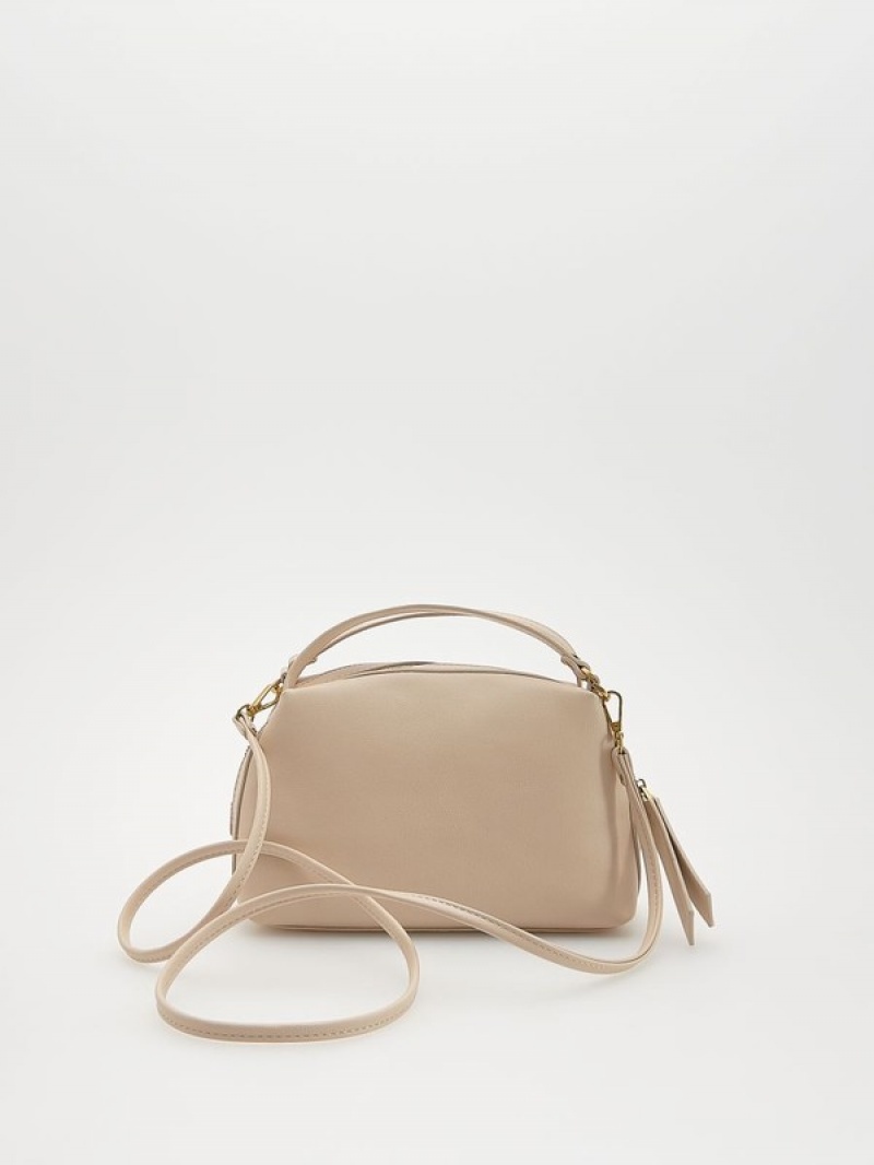 Cream Reserved Buckles Women's Bags | OKFR-93504