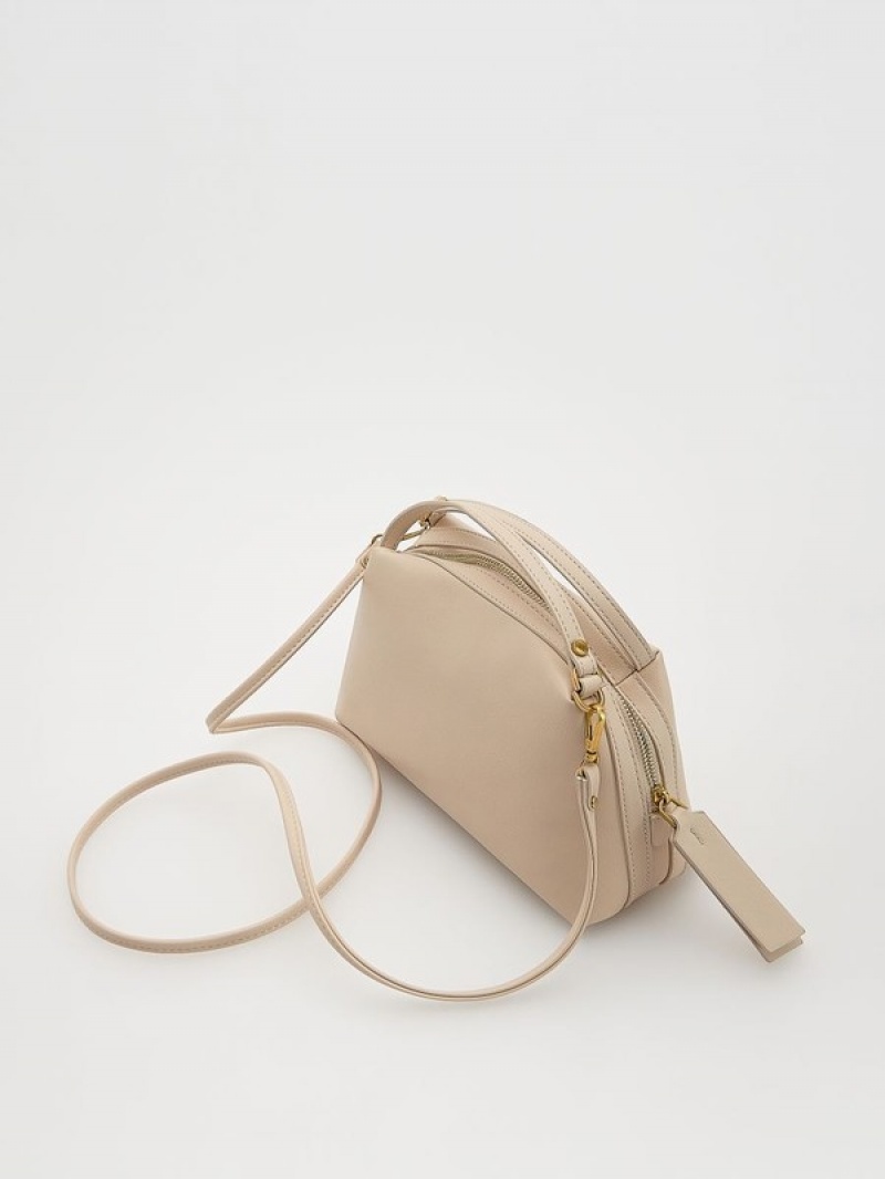 Cream Reserved Buckles Women's Bags | OKFR-93504