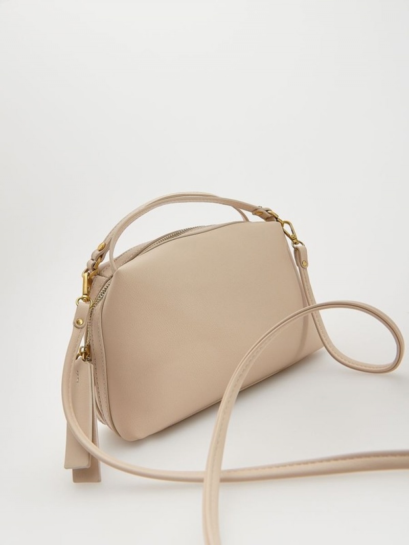 Cream Reserved Buckles Women's Bags | OKFR-93504