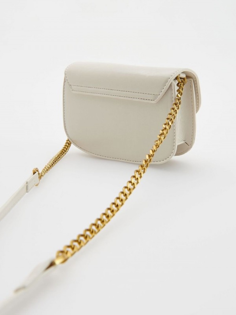 Cream Reserved Buckles Women's Bags | TJEQ-79246