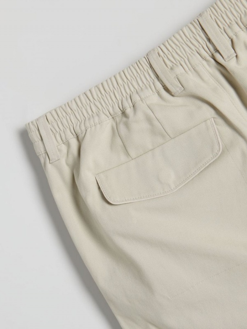 Cream Reserved Carrot Men's Trousers | MQPE-63079