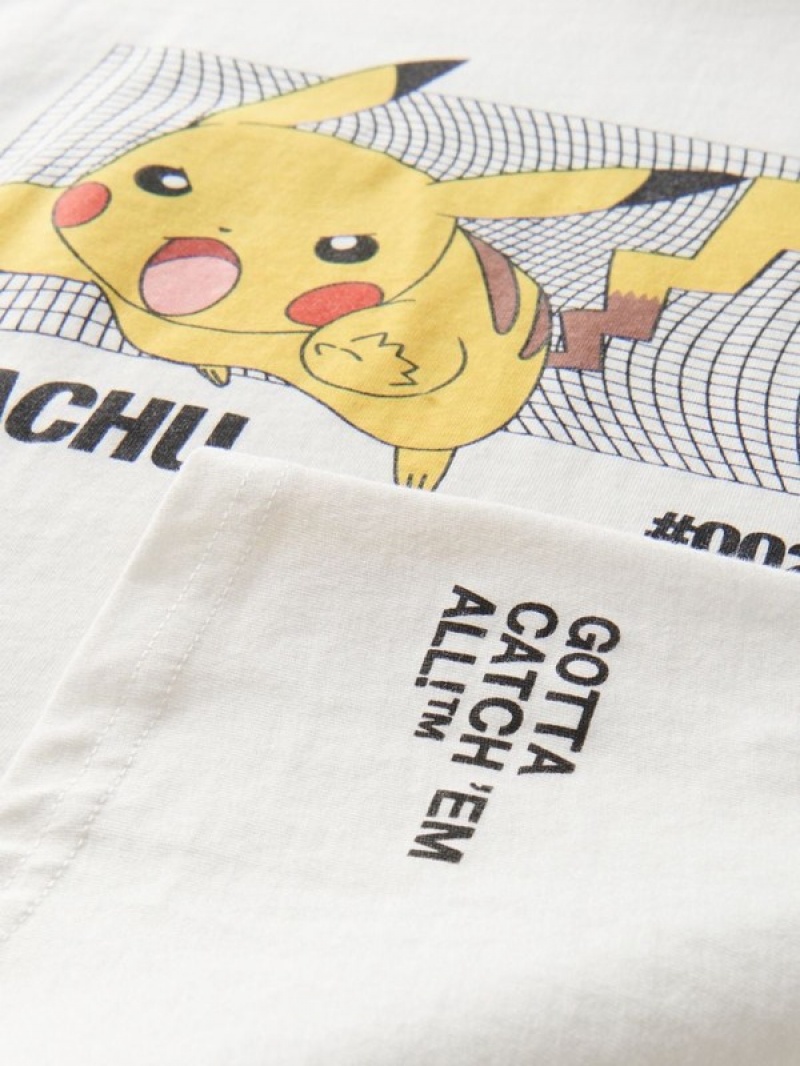 Cream Reserved Pokémon Boys' T-shirts | FDPY-64280