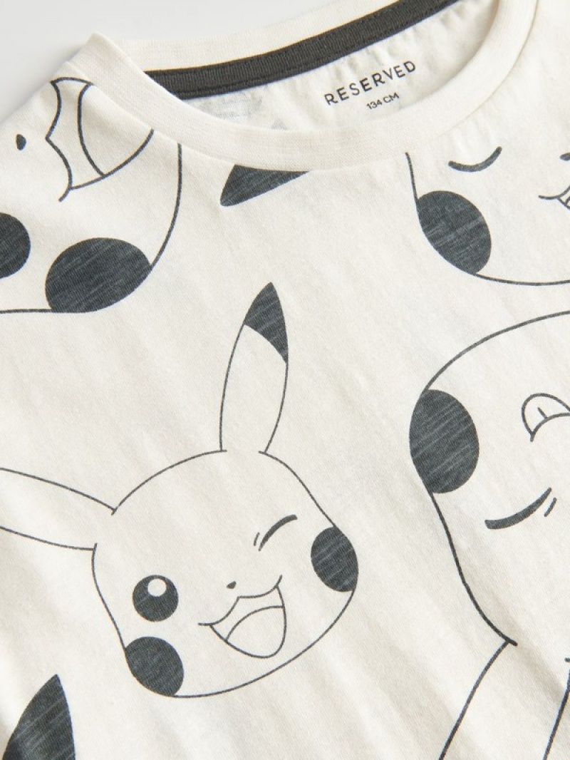 Cream Reserved Pokémon Boys' T-shirts | HXQF-50462