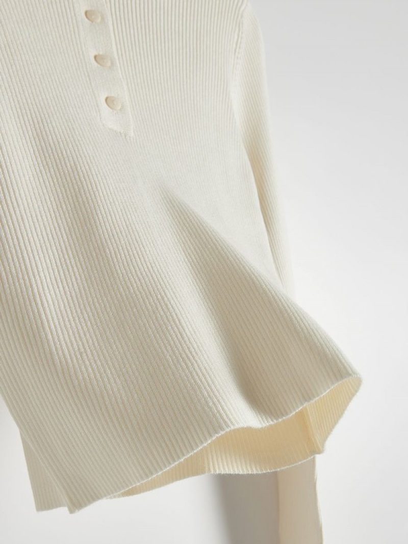 Cream Reserved Polo Women's Shirts | ULBT-16289