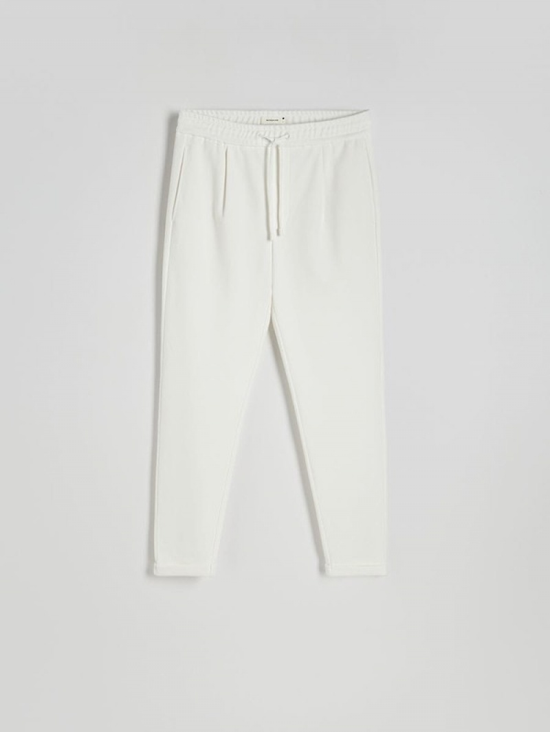 Cream Reserved Regular Men's Trousers | DUZO-47265