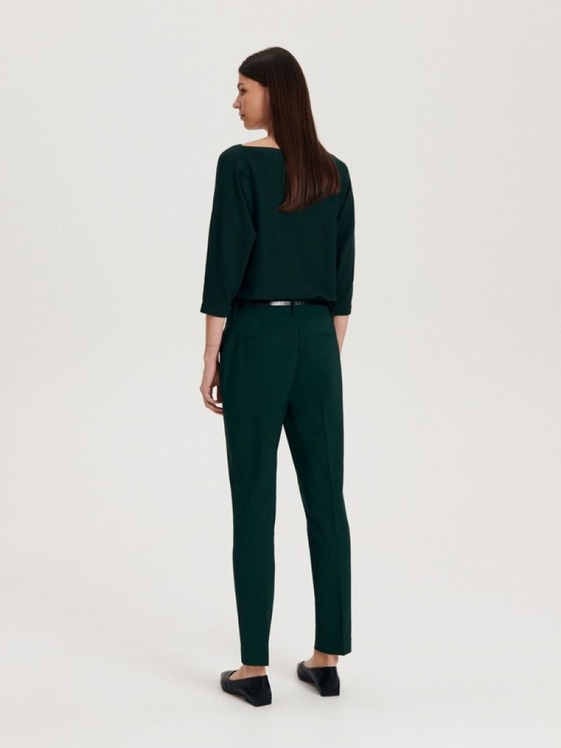 Dark Turquoise Reserved Cigarette With Women's Trousers | UQBP-90561