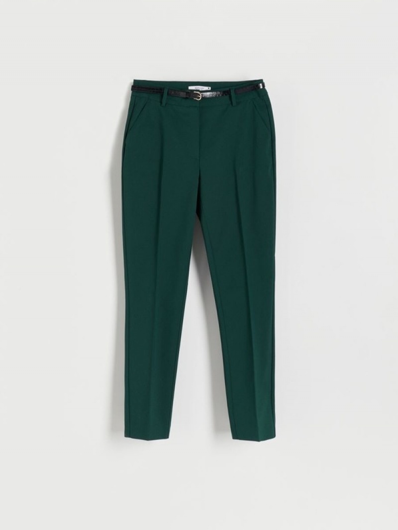 Dark Turquoise Reserved Cigarette With Women's Trousers | UQBP-90561