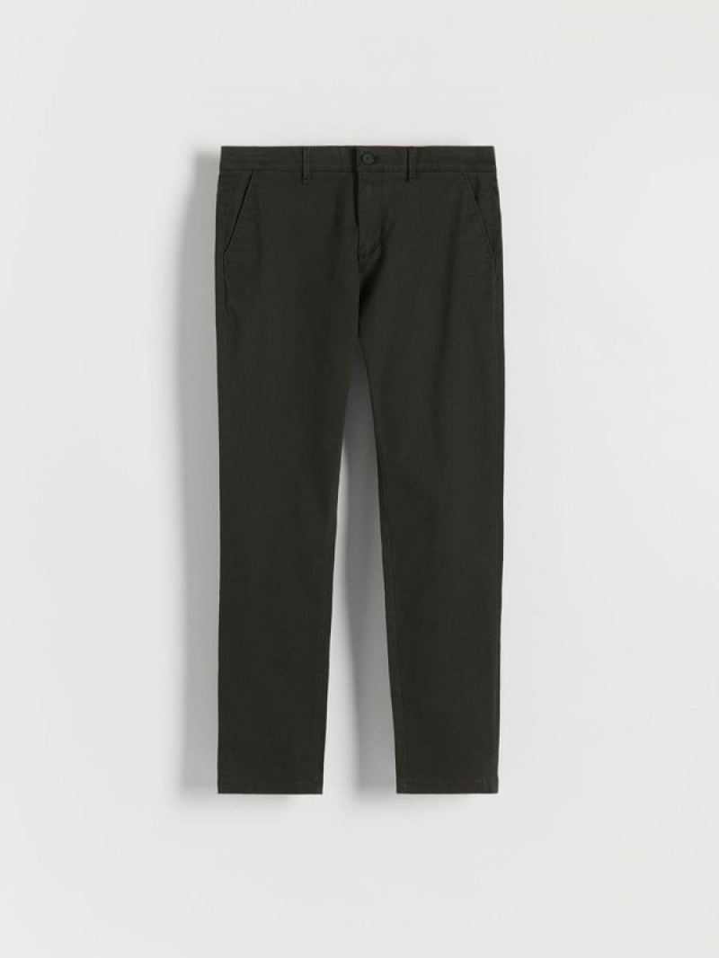 Green Reserved Chino Slim Fit Men's Trousers | XKSR-14960