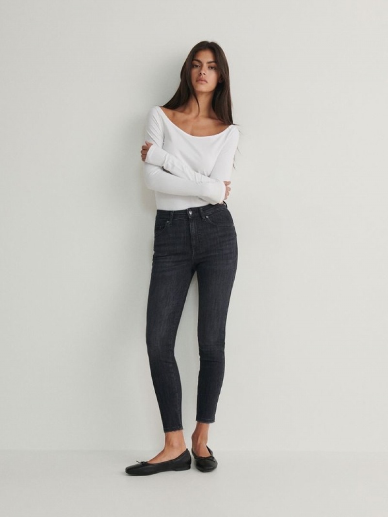 Grey Reserved Sculpt Women's Jeans | RMEC-80469