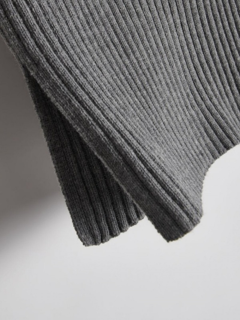 Grey Reserved Waistwool Women's Sweaters | WCZS-71682