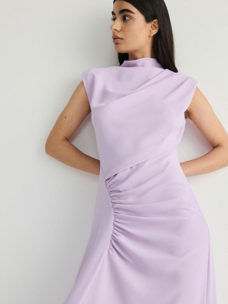 Lavender Reserved Maxigathering Women's Dress | DFRN-23091