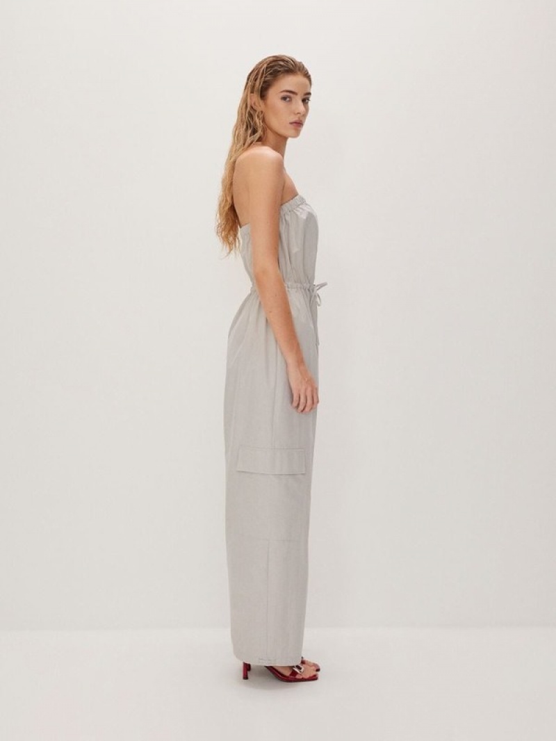 Light Grey Reserved Cargo Jump Women's Dress | RVYB-49873