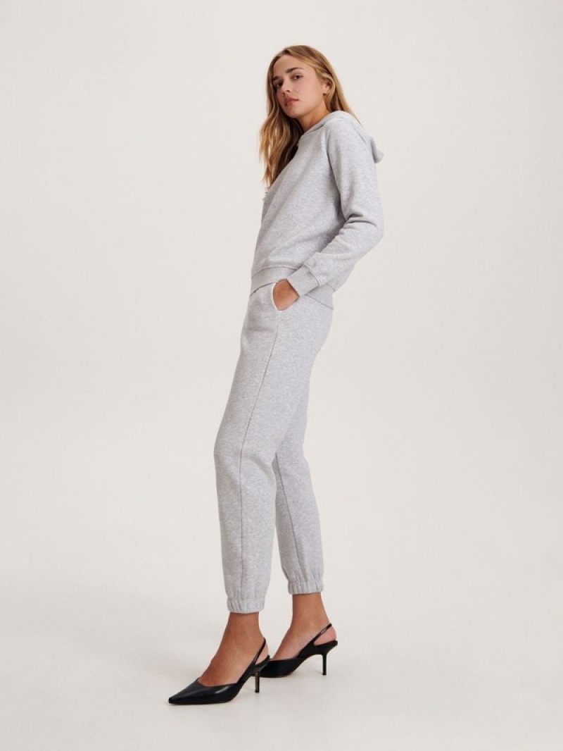 Light Grey Reserved Cargo Women's Trousers | YROX-61970