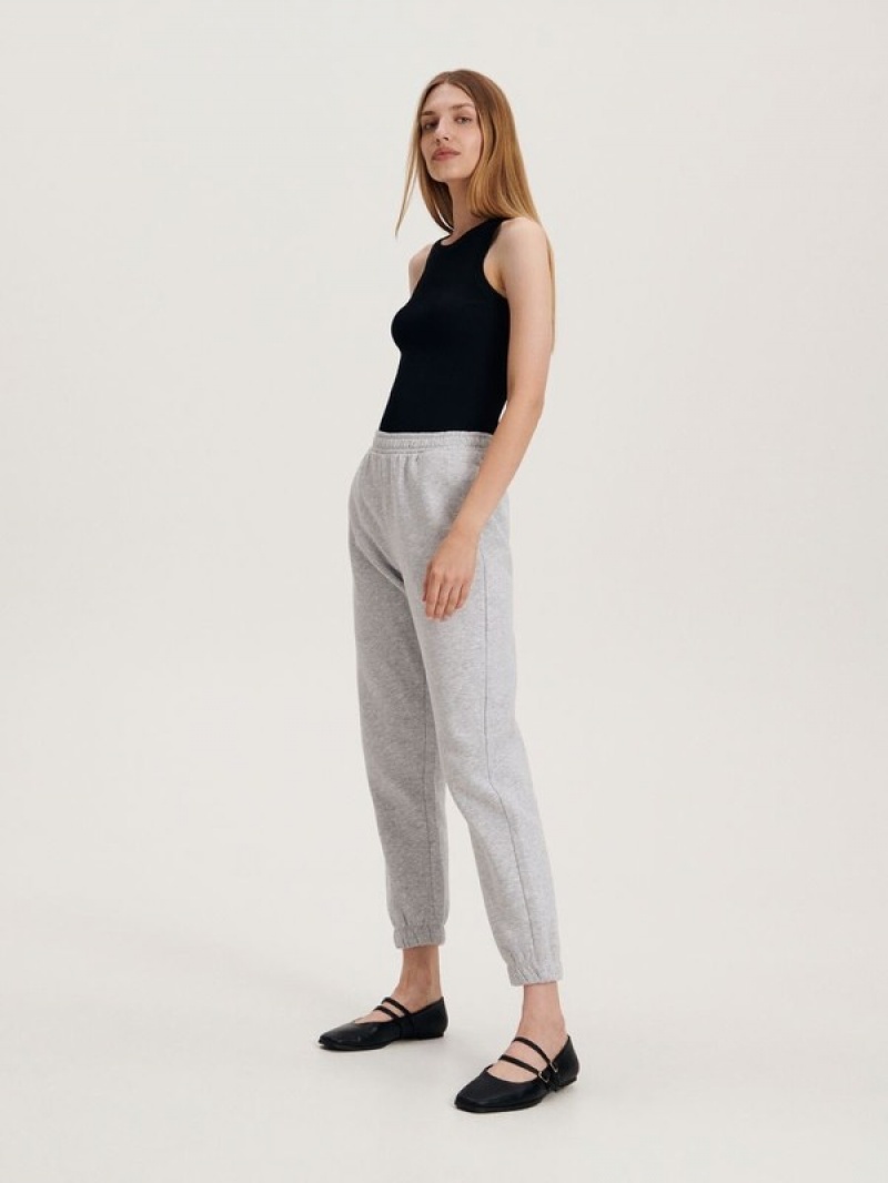 Light Grey Reserved Cargo Women's Trousers | DNCA-32897