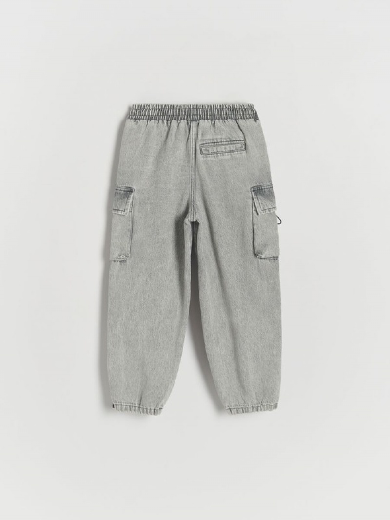 Light Grey Reserved Classic Boys' Jeans | OBKH-94836