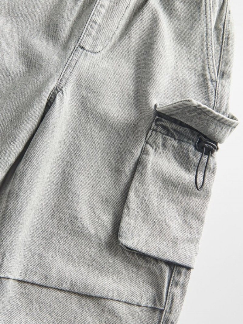 Light Grey Reserved Classic Boys' Jeans | OBKH-94836